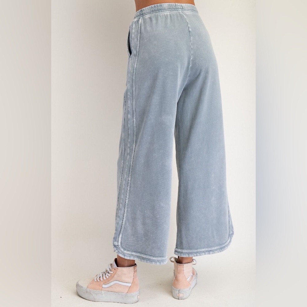 1 medium left! ✨ Easel “Denim Daydreamer Sweatpants” | Denim Blue - Picture 5 of 5